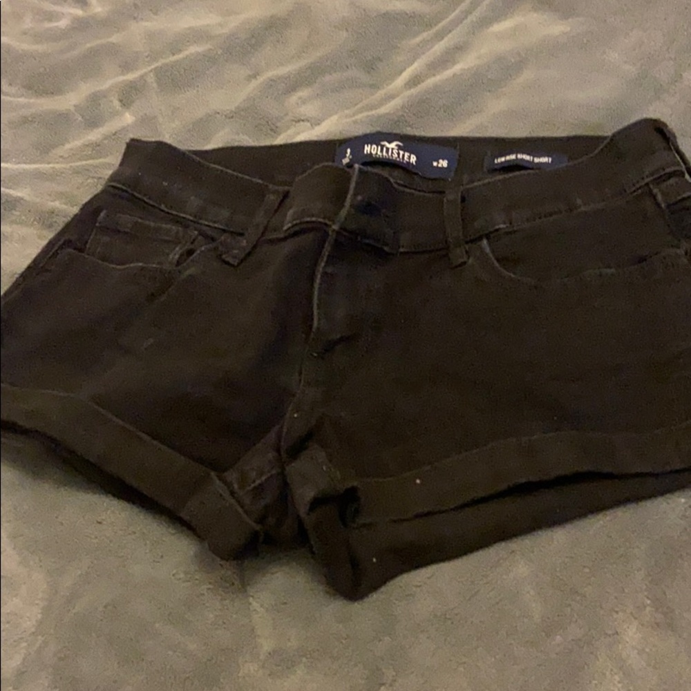 Black Jean shorts
